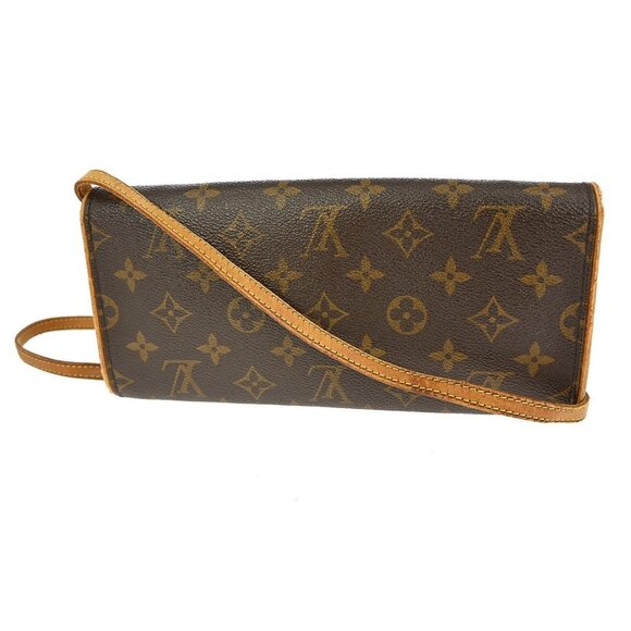 Louis Vuitton Monogram Pochette Twin GM Crossbody Bag M51852 CA0979 XX35183 BN03 - Picture 13 of 16